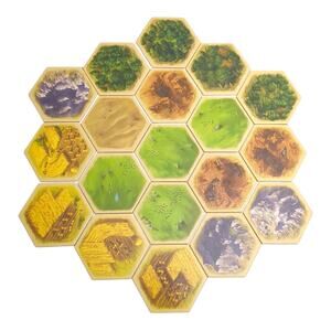 Settlers of Catan CN3071 Hexagonal Terrain Tiles Replacement Parts Pieces